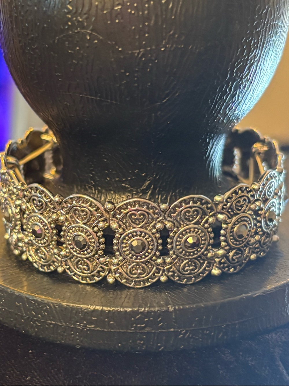 Vintage-Inspired Silver Filigree Bracelet